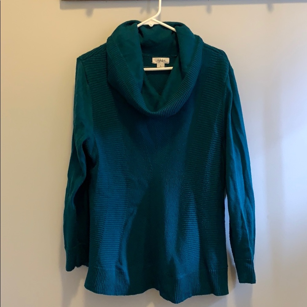 Jewel tone a-line cowl neck sweater ⭐️